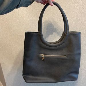 Vegan leather shoulder purse